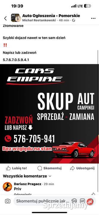 Kupię auto Chojnice