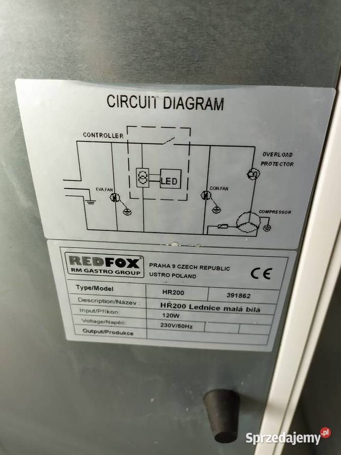 REDFOX HR200 chłodziarka podblatowa WYSYŁKA 0 Kazuń Polski