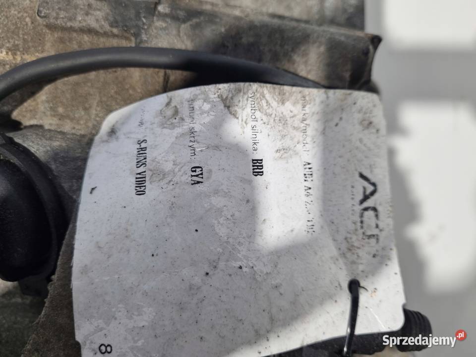 SKRZYNIA BIEGÓW Audi A4 B7 19 TDI 115 MANUAL osobowe lubelskie Chełm