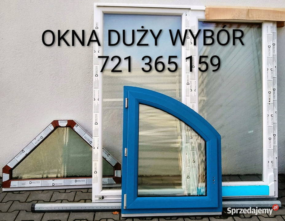 Okno PCV 80x100 2 Szybowe RU R Rozwierne U Kolno