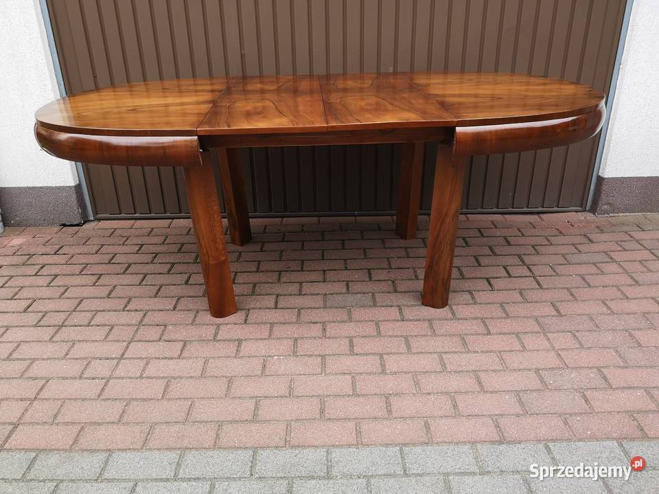 Stół ArtDeco Orzech Beczka 130 Antyk Stary Swarzędz