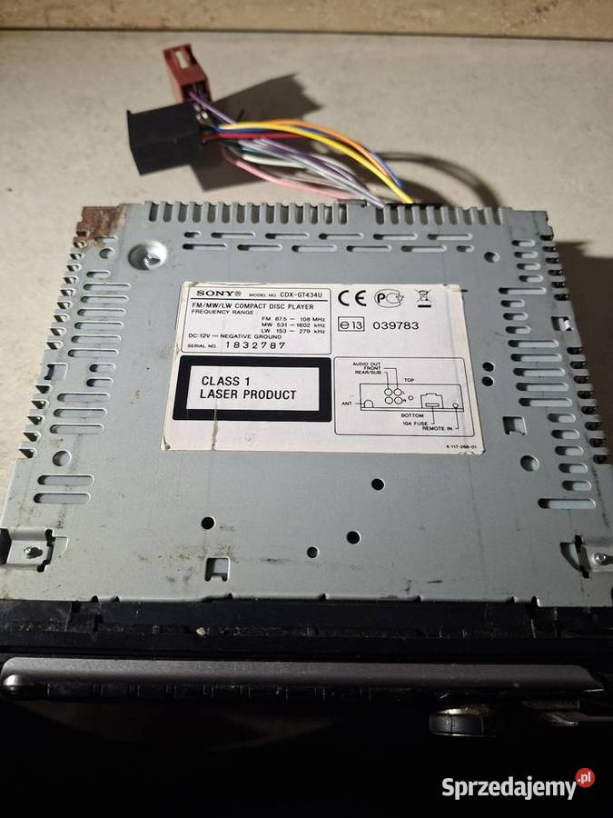 Radioodtwarzacz cd USB sony cdxgt434u Sony Lubartów