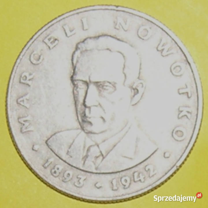 moneta 20 1977r Marceli Nowotko PRL Numizmatyka