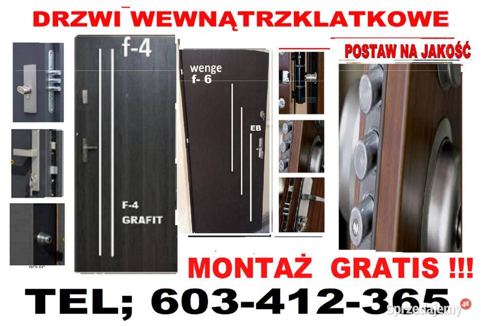 Drzwi WEJŚCIOWE wewnętrzne zewnętrzne Tychy