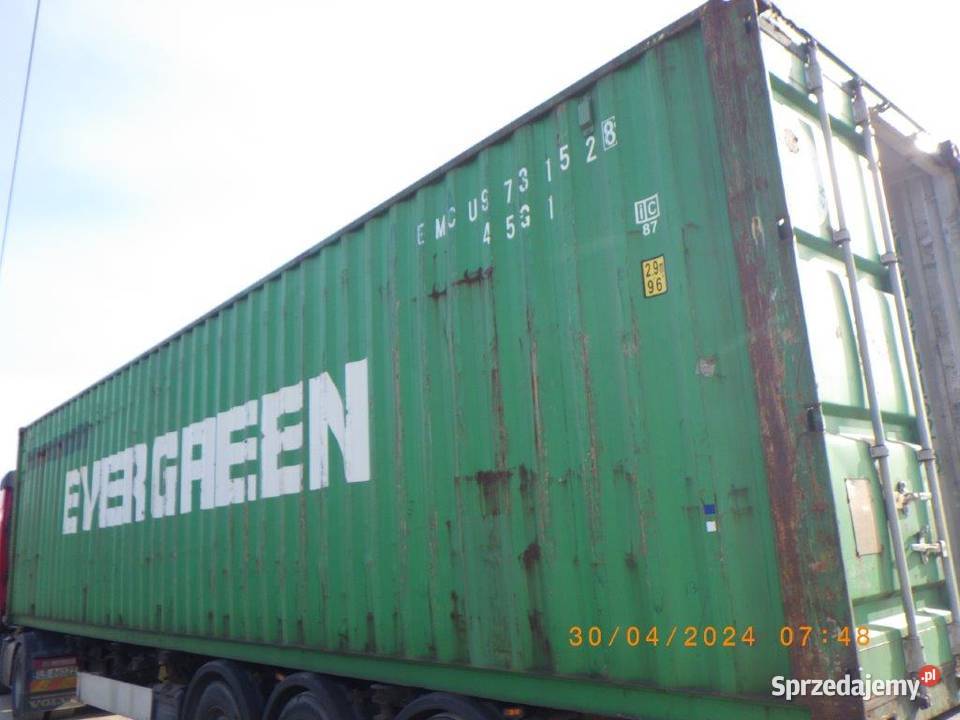 Kontener morskimagazynowy 40HC używany 12 m Radom sprzedam