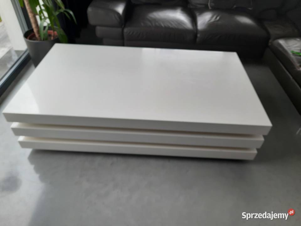 Stół ławastolik kawowy Kare Desing połysk biały Wodzisław Śląski