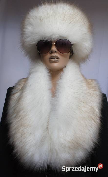 EKSKLUZYWNY KOŁNIERZ futrzany SZALIK piękne Tarnów