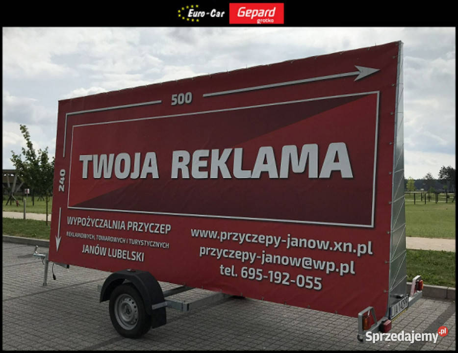 inne MER Przyczepa reklamowa Janów Lubelski