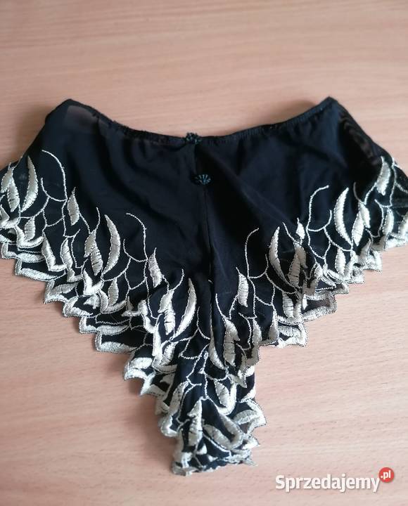 Majtki damskie siateczkowe figi z haftem łódzkie Łódź