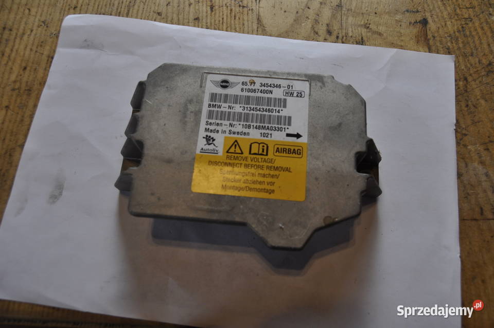 Mini Cooper Moduł Sensor Poduszek Airbag Sierakowice sprzedam