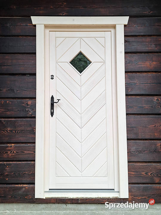Drzwi Drewniane Wejściowe Zewnętrzne Retro 1 sprzedam