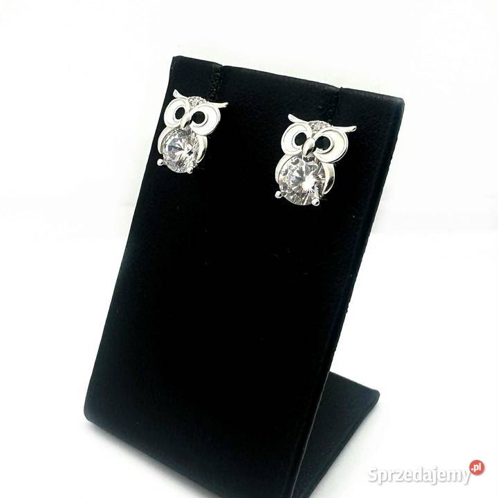 Nowe Srebrne Rodowane Kolczyki Próby 925 232g Elbląg sprzedam