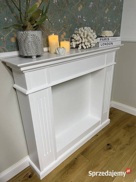 Drewno kominek atrapa portal kominkowy Konsola Warszawa