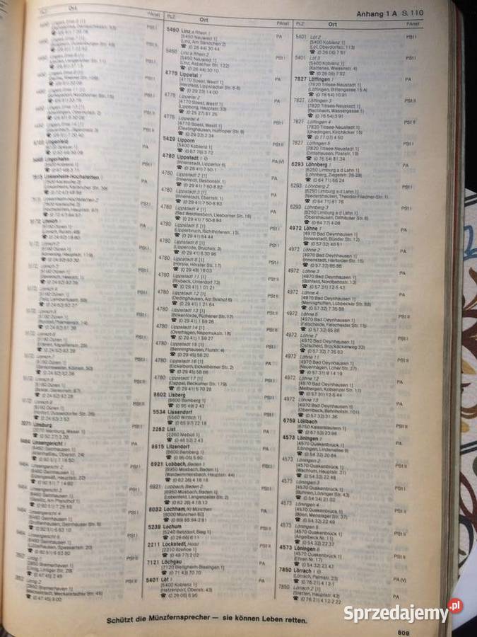 3792 Katalog Pocztowy Miejscowości Antykwariat Szczecin