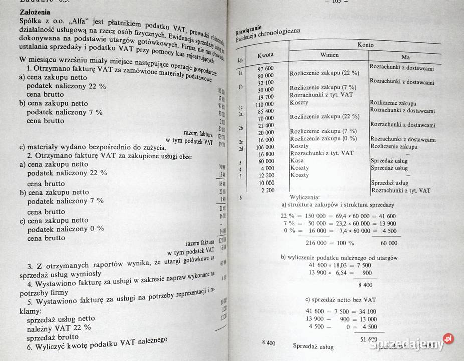Księgowość Z Sobczak L Chomiuk W Janik Chełm sprzedam