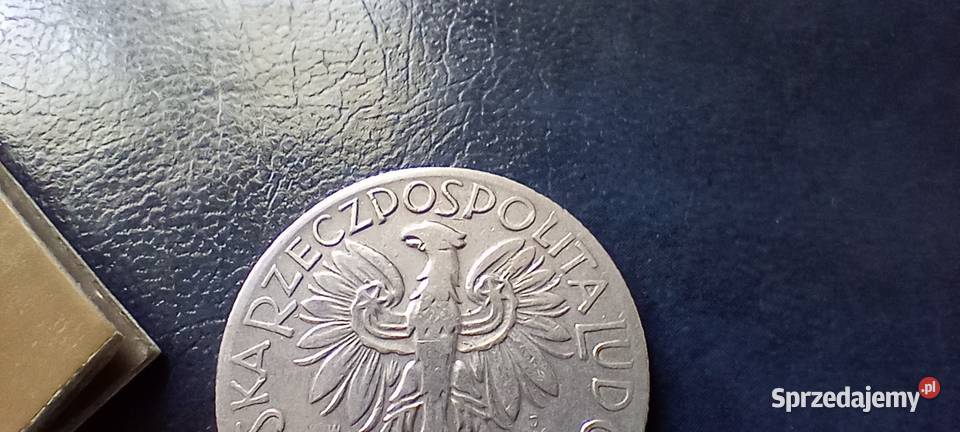 Stare monety 5 złotych 1960 Rybak PRL Polska Lesko