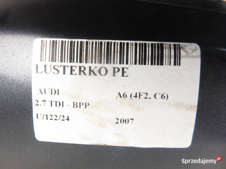 LUSTERKO PRAWE AUDI A6 C6 9 PIN sprzedam