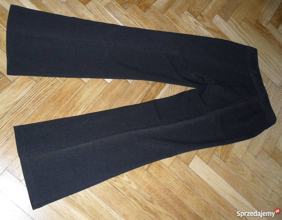 ELEGANCKIE CIEPLE SPODNIE Z MATERIAŁU R42 Spodnie Moda i Styl Łódź sprzedam