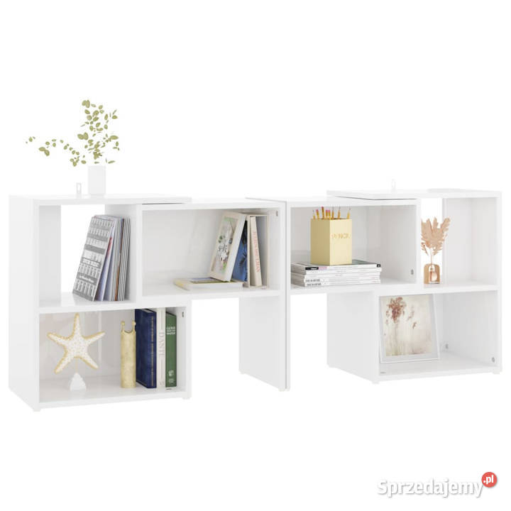 Szafka TV biała wysoki połysk 104x30x52 WM808356 Warszawa