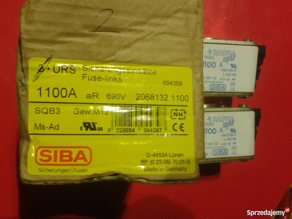 SIBA SQB3 semiconductor fuse Gołębiewo