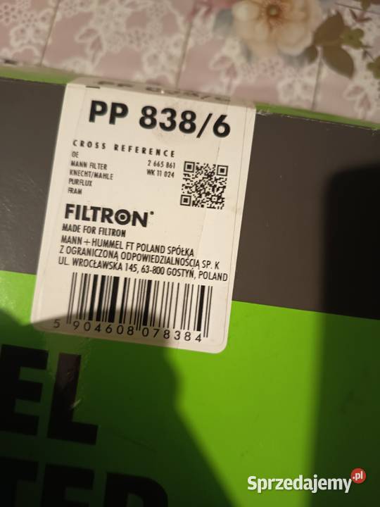 Filtr paliwa pp8386 Rzeszów