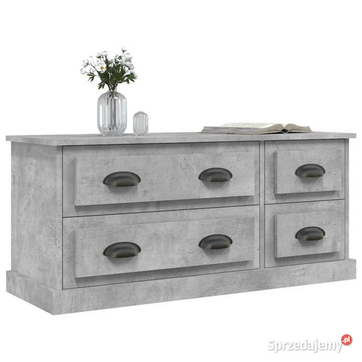 Szafka pod TV szarość betonu 100x355x45 WM816452 Warszawa