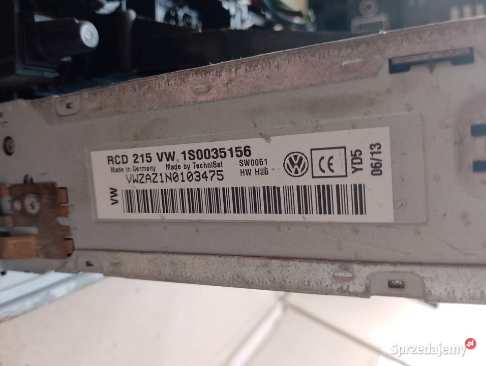 VW UP SEAT RADIO FABRYCZNE 1S0035156 PANEL Wrocław
