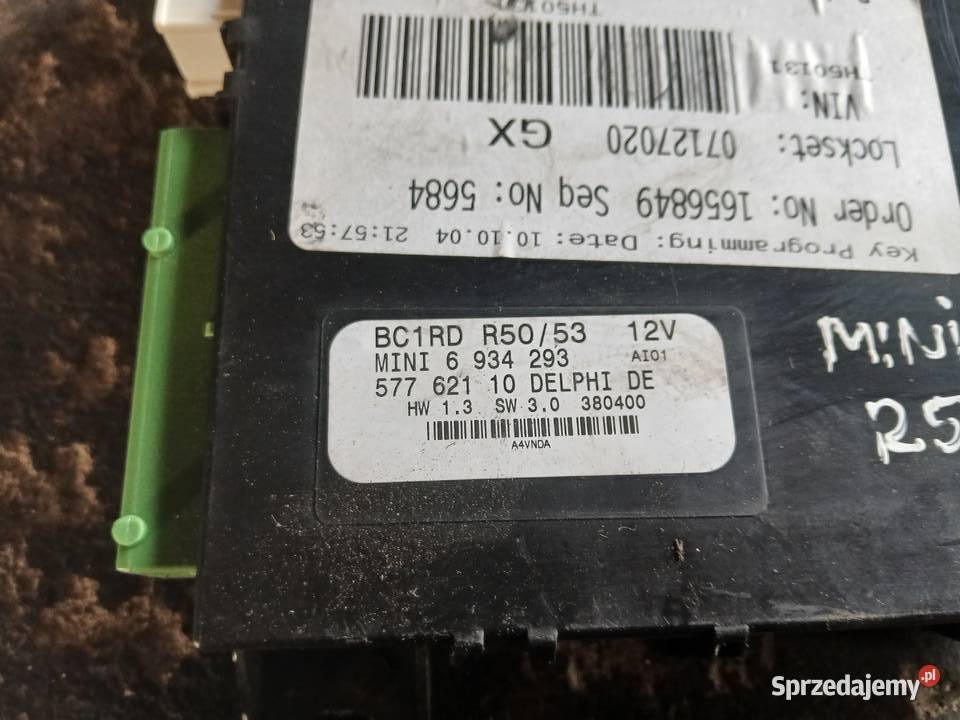 Moduł komfortu Mini Cooper R50 R53 6934293 Komputery