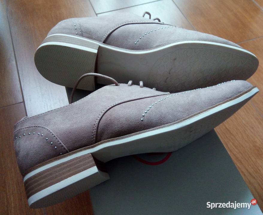 Półbuty biała podeszwa rozmiar 37 nieużywane Inna marka Półbuty Tychy