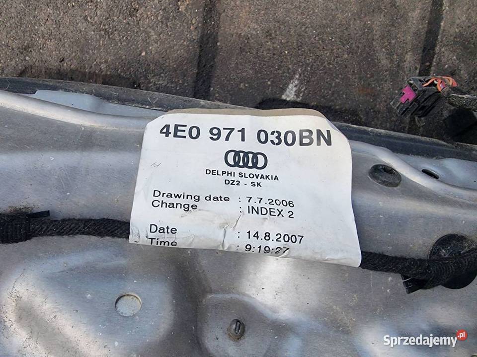 DRZWI PRAWE PRZÓD AUDI A8 LX7W Lipno