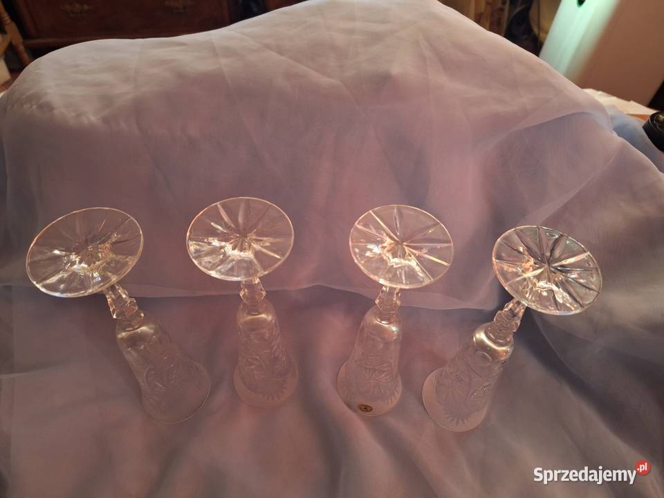 Kieliszki do szampana kryształowe 24 Pbo 4 Porcelana i szkło Wrocław sprzedam