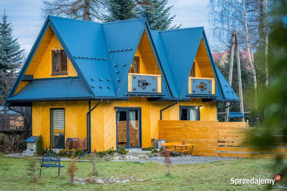 Działka zabudowana drewnianym domem w Murzasichle