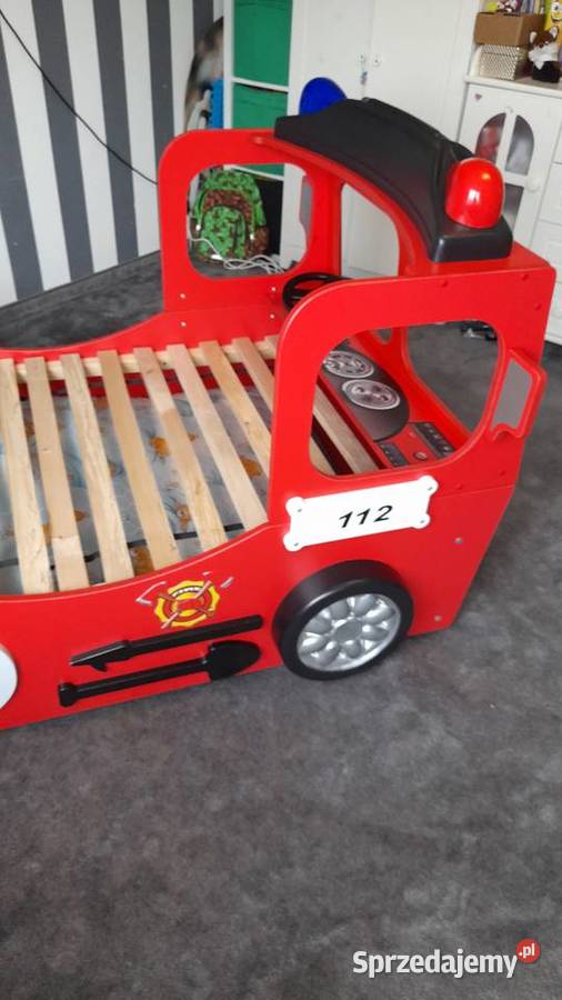 Łóżko dziecięce wóz strażacki Poraj
