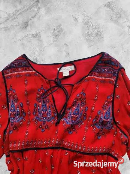 Monsoonczerwona sukienka Boho38M Mikołów