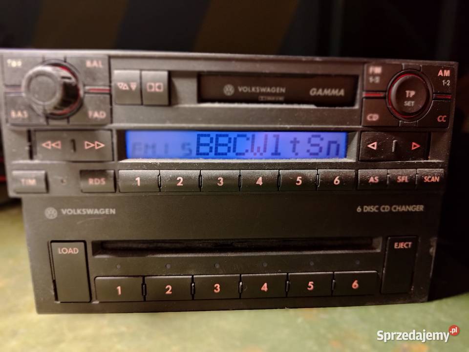 Radio VW Gamma V Technisat zmieniarka VW 6 CD Bakałarzewo