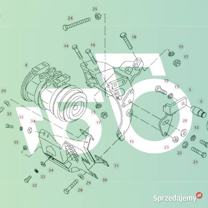 Podstawa 515550020010 Mocowanie Sprężarka Fendt Wilkowo