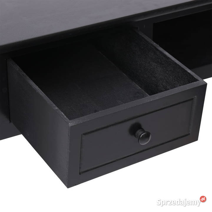 Biurko czarne 108x45x76 lite drewno paulowni sprzedam
