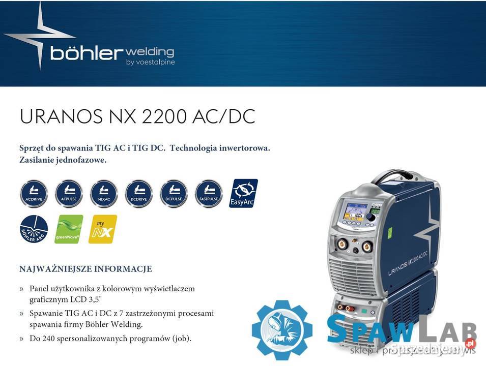 Bhler Selco Uranos NX 2200 ACDC Spawarki inwertorowe Krotoszyn