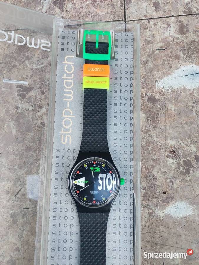 Stary zegarek naręczny Swatch Stopwatch 1992r Męskie Tczew
