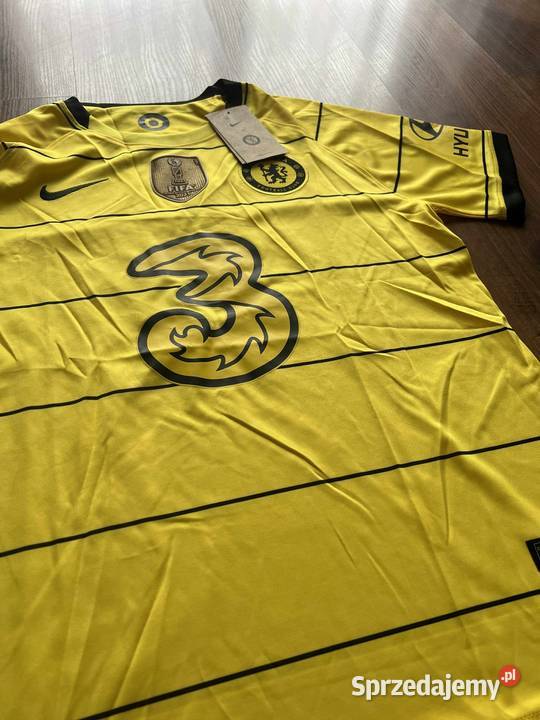 Nike Chelsea 202122 Away Yellow Jersey UCL FIFA Kłodawa