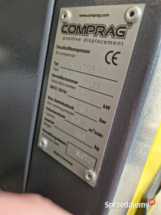 Kompresor śrubowy Comprag BEZ CENY MINIMALNEJ