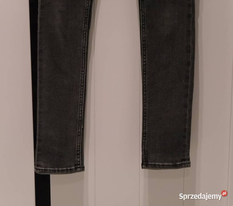 HM spodnie rurki treggins 140 szary/srebrny Wrocław sprzedam