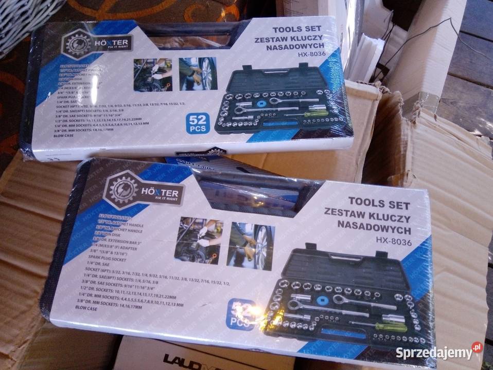 zestaw kluczy nasadowych 52 elementy nowe