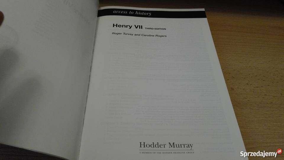 Access to history Henry VII Turvey Rogers 3rd sprzedam