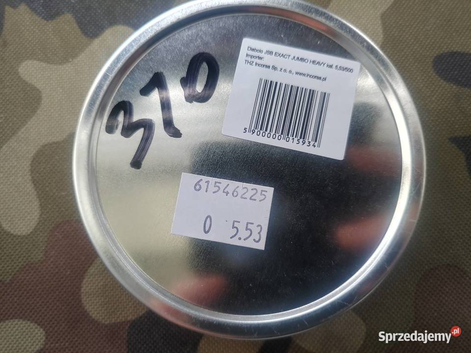 Śrut 553 mm JSB Exact Jumbo 310 Łańcut