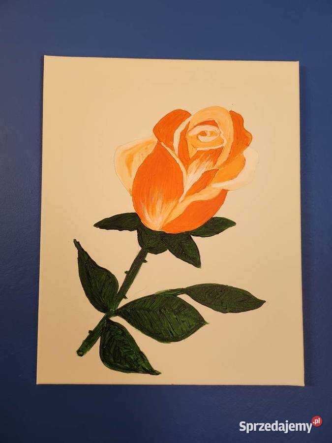" Róża  " obraz akrylowy 50x40 cm