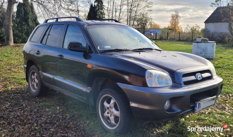 Hyundai santa fe I Auto bez wad Prywatne elektryczne lusterka łódzkie