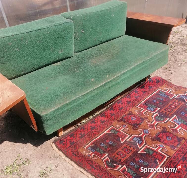 Zabytkowa sofa skandynawska rozkładana unikat Jędrzejów