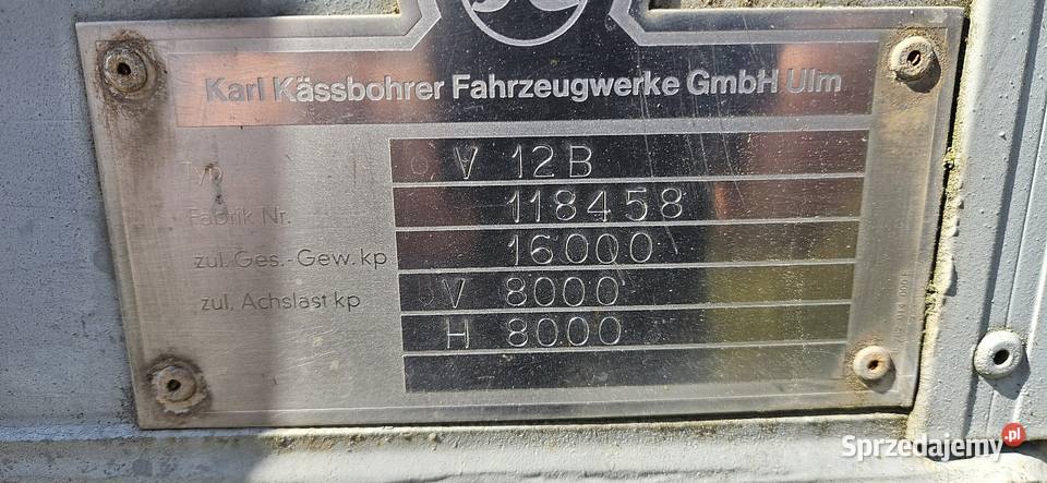 Przyczepa sztywna 16t Miechów sprzedam