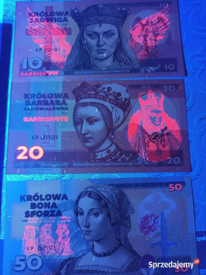Banknoty Jadwiga Barbara Bona Królowe Polski Goleniów